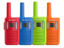 COBRA 16 MILES RANGE FAMILY WALKIE TALKIE 4 PACK BILINGUAL
