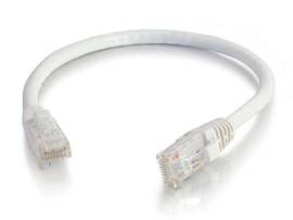 C2G 6IN CAT6 SNAGLESS UTP CABLE-WHT