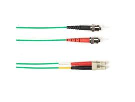 OM2 50/125 Multimode Fiber Patch Cable OFNP Plenum ST-LC GN 2M