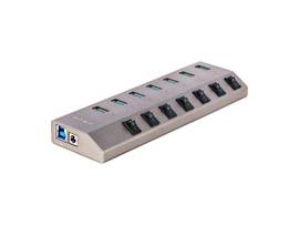 7-PORT SELF-POWERED USB-C HUB, 7X BC 1.2