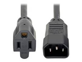 TRIPPLITE POWERCORD 5-15R TO C14 13A 125V 16AWG 1