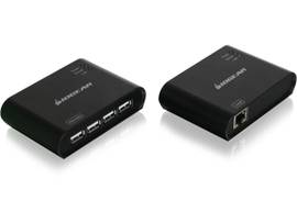 IOGEAR EXTNDR & HUB OVR ETHERNET