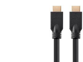 MONOPRICE 4K NO LOGO HIGH SPEED HDMI CABLE 15FT - CL2 IN WALL RATED 18 GBPS BLAC