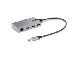 3-PORT USB HUB W/ GBE ETHERNET ADAPTER