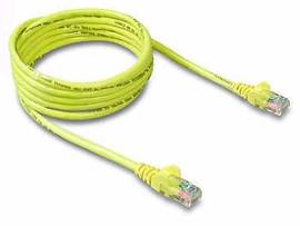 BELKIN CAT5E,UTP,RJ45M/M,4 YLW,PATCH,SNAGLESS