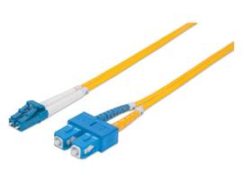 FIBER OPTIC PATCH CABLE, DUPLEX, SINGLE-