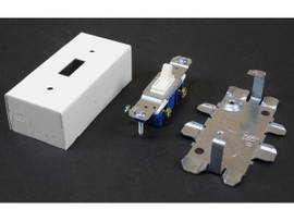 LEGRAND-WIREMOLD STL SGL POLE SWITCH BOX IVORY (PKG OF 5)