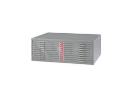 10-DRAWER STEEL FLAT FILE FOR 30INCH X 42INCH DOCUMENTS