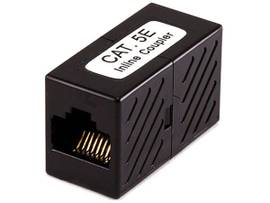 MONOPRICE 8P8C RJ45 CAT5E INLINE COUPLER_ BLACK