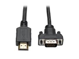 HDMI to VGA Active Converter Cable, HDMI to Low-Profile HD15 (M/M), 1920 x 1200/