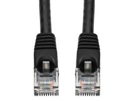 3ft RJ-45 (Male) to RJ-45 (Male) Straight Black Cat6 UTP PVC Copper Patch Cable