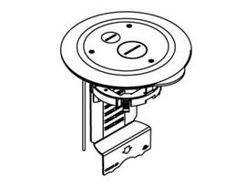 LEGRAND-WIREMOLD DUAL SERVICE FURN. FEED COVER GRAY