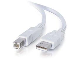 C2G 3m USB A to B Cable White 2.0 (9.8ft)