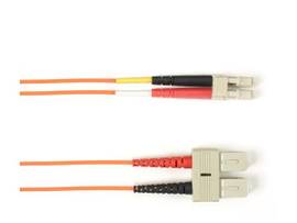 OM1 62.5/125 Multimode Fiber Patch Cable OFNR PVC SC-LC OR 5M