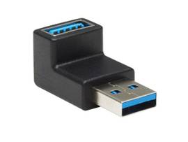 TRIPP LITE USB ADAPTER USB 3.0 USB-A M/F DOWN ANGLE