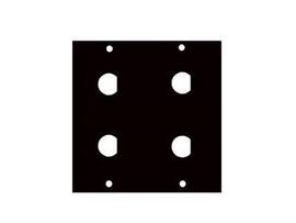 Legrand-Middle Atlantic RCK ACCORIES 3/8 BNC 4 PRT UCP PNL