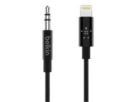 BELKIN CABLE, M/M, LTG TO 3.5MM,6 ,BLACK
