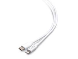 C2G 6FT WHITE USB C LIGHTNING CABLE