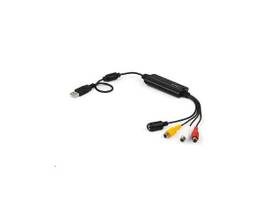 USB 2.0 video capture adapter cable converts Composite/S Video   RCA audio to di