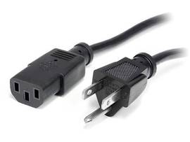 1FT POWER CORD, NEMA 5-15P TO C13 CABLE