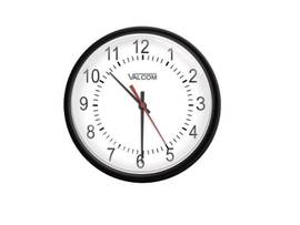 VALCOM 12IN ROUND WIRELESS CLOCK, SURFACE MOUNT