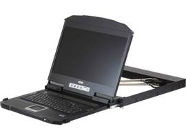 1U USD DUAL RAIL WIDESCREEN LCD CONSOLE