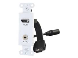 C2G DECORATIVE WALL PLATE HDMI PIGTAIL 3.5MM
