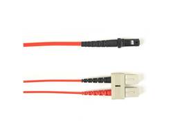 BLACK BOX CORP 62.5 MM FO PATCH CABLE DUPLX, PLENUM, RED, SCMT