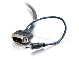 C2G 25FT PLENUM VGA 3.5MM CABLE