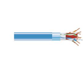 CAT6A 650-MHz Solid Bulk Cable F/UTP CMP Plenum BL 1000FT Spool