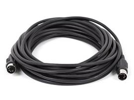 MONOPRICE 25FT MIDI CABLE WITH 5 PIN DIN PLUGS-BLA