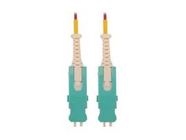 TRIPP LITE 400G MULTIMODE 50/125 OM4 FIBER OPTIC CABLE DUPLEX SN-PC M/M, LSZH, MAGENTA, 5 M 16.4 FT.