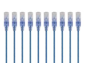 MONOPRICE SLIM CAT6A CABLE - 10PK_ 10FT BLUE