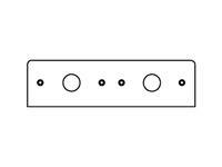 LEGRAND-WIREMOLD DBL GANG PLATE W/2 3/4IN