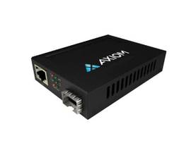 AXIOM 100MBS POE RJ45 TO SFP FIBER FIBER MEDIA CONVERTER - OPEN SFP PORT