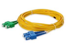 AddOn 3m ASC (Male) to SC (Male) Yellow OS2 Duplex Riser Fiber Patch Cable