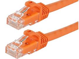 MONOPRICE CAT6 UTP CABLE_ 1FT ORANGE