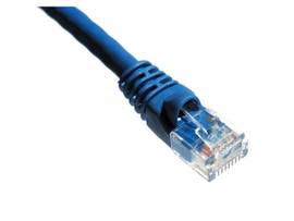 AXIOM 50FT CAT6A 650MHZ S/FTP SHIELDED PATCH CABLE MOLDED BOOT (BLUE)