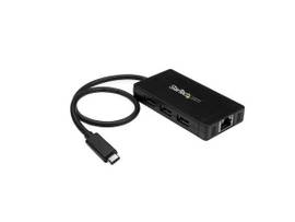HUB USB C 3 PORT GBE C TO A POWER ADAPT