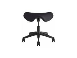 FREEDOM SADDLE STOOL WITH COUNTER HEIGHT CYLINDER - GRAPHITE CORDE 4 FABRIC