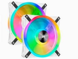 CORSAIR ICUE QL140 RGB 140MM DUAL FAN KIT WHT