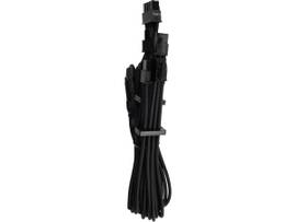 CORSAIR PREM INDIVIDUALLY SLEEVED SPLIT PCIE CBL 2 CONNT TYPE 4 GEN 4 BL