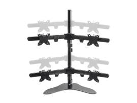 MONOPRICE QUAD MONITOR FREE STANDING DESK MOUNT FO