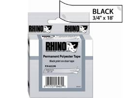 NEWELL-DYMO RHINO LBL PERM POLY 3/4 CLR