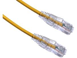 AXIOM 12FT CAT6A BENDNFLEX ULTRA-THIN SNAGLESS PATCH CABLE 650MHZ (YELLOW)