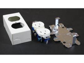 LEGRAND-WIREMOLD STL DUPLEX RECEPT BOX IVORY (PKG OF 5)