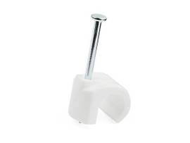 100 CABLE CLIPS W/ NAIL/CLAMPS/TACKS - L