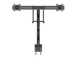 DESK MOUNT DUAL MONITOR ARM 32IN -HANDLE