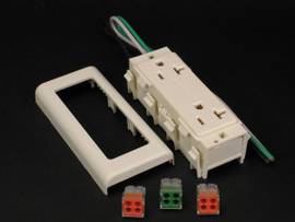 LEGRAND-WIREMOLD RECEPT W/PIGTAILS 20A 125V FW