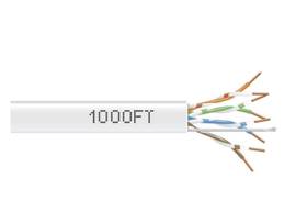 CAT5e 350-MHz Solid Ethernet Bulk Cable - Unshielded (UTP), CMP Plenum, White, 1